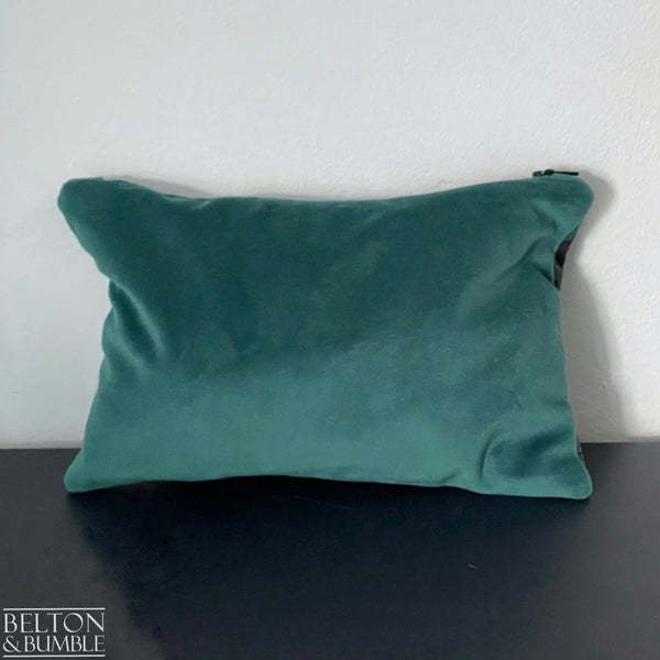 Handmade Make Up / Travel Toiletries Bag in “Silverback” Velvet Fabric by Emma Shipley-Belton & Bumble