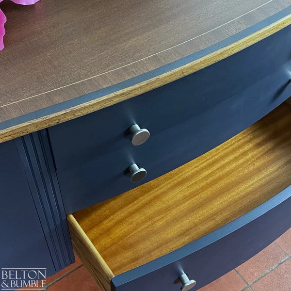 Navy Bow Fronted Sideboard-Belton & Bumble