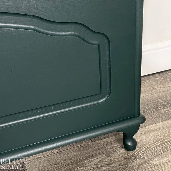 Blanket Storage Box in Dark Green-Belton & Bumble
