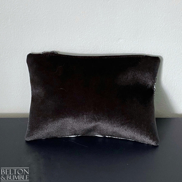 Handmade Make Up / Jewellery Bag in “Silverback” Fabric by Emma Shipley-Belton & Bumble