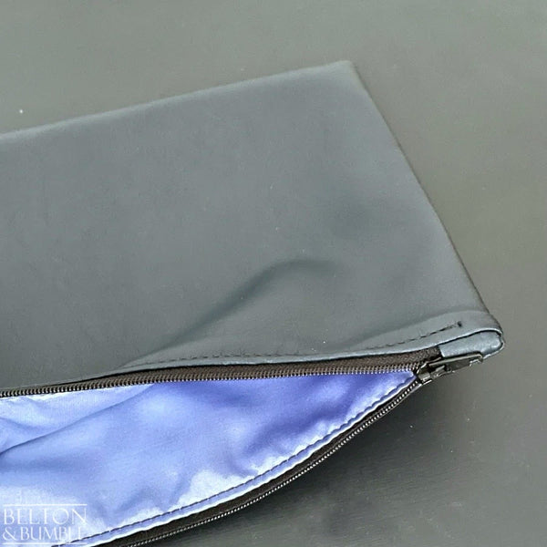 Handmade Make Up / Toiletries Bag in Navy Leatherette-Belton & Bumble