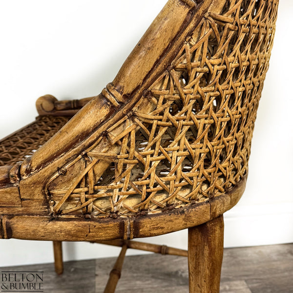 Set of 6 Vintage Bamboo & Cane Dining Chairs-Belton & Bumble