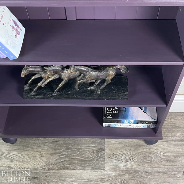 Pine Bookcase in Dark Purple-Belton & Bumble