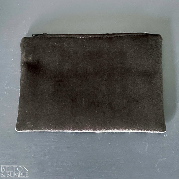 Handmade Make Up / Jewellery Bag in “Silverback” Fabric by Emma Shipley-Belton & Bumble
