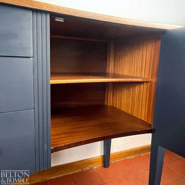 Navy Bow Fronted Sideboard-Belton & Bumble