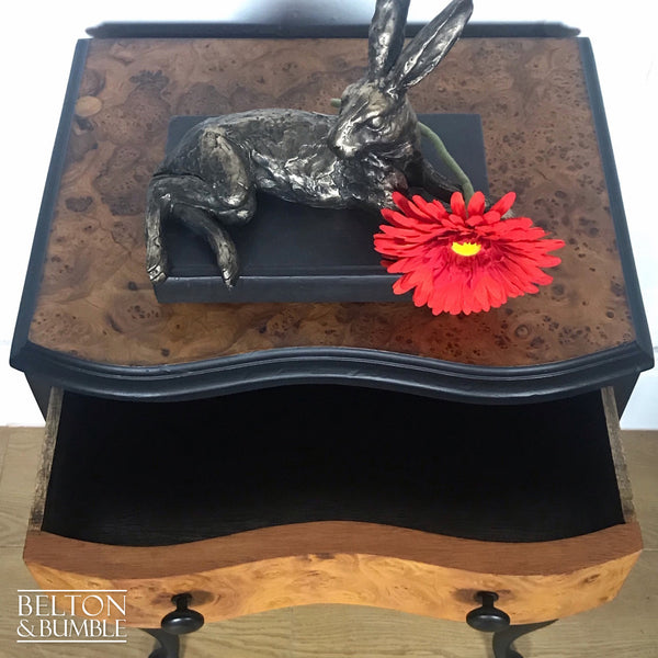 Walnut and Black Petite Chest of Drawers-Belton & Bumble