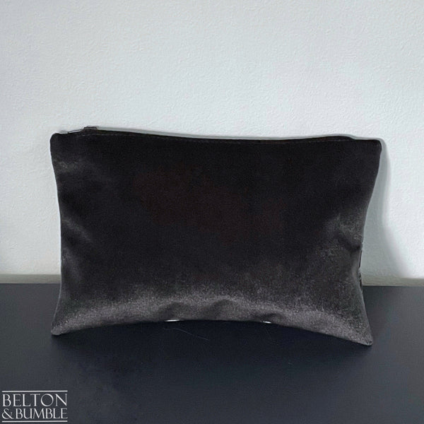 Handmade Make Up / Travel Toiletries Bag in “Silverback” Fabric by Emma Shipley-Belton & Bumble