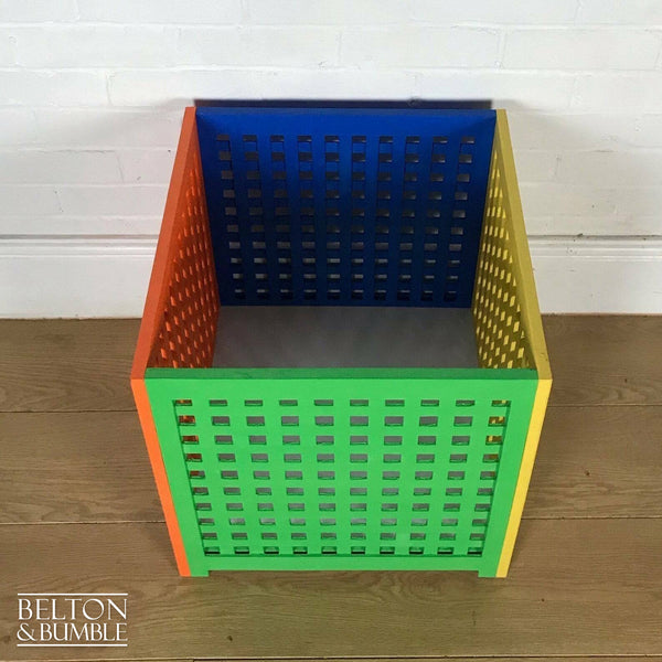 Children’s Multi Coloured Toy Storage Box – Interior detail view with usable storage