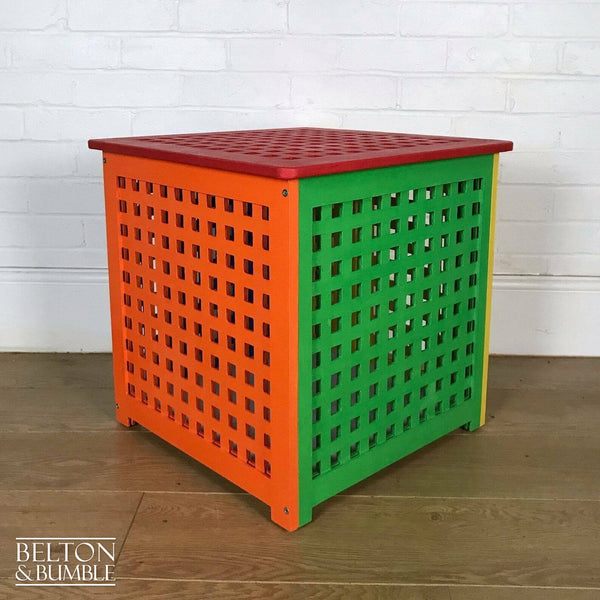 Children’s Multi Coloured Toy Storage Box – Side profile highlighting silhouette
