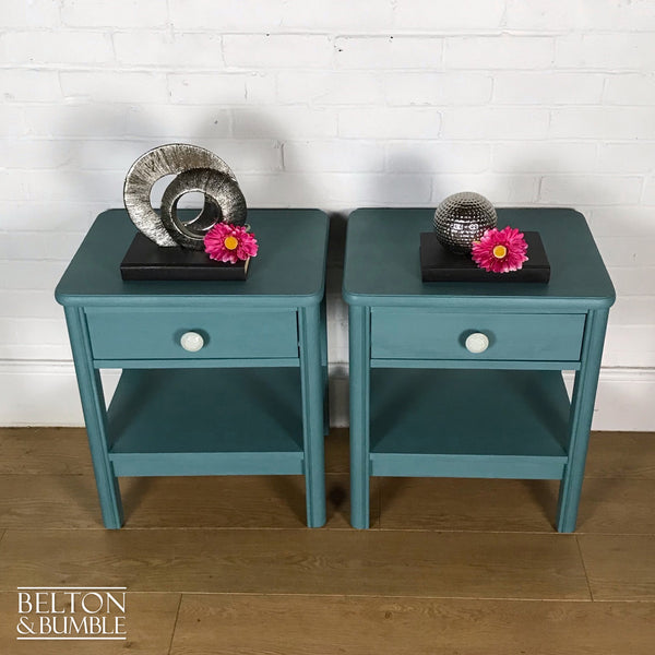 Bedside Drawers Set in Duck Egg Blue-Belton & Bumble