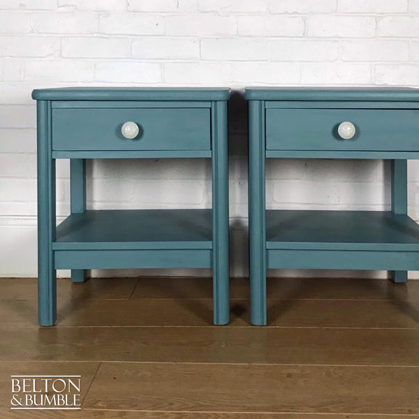 Bedside Drawers Set in Duck Egg Blue-Belton & Bumble