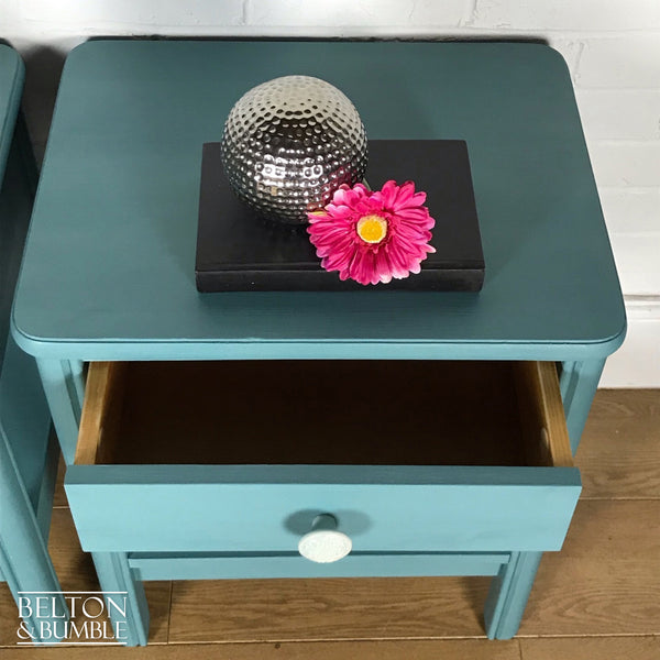 Bedside Drawers Set in Duck Egg Blue-Belton & Bumble