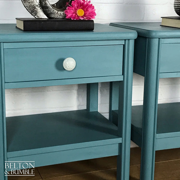 Bedside Drawers Set in Duck Egg Blue-Belton & Bumble