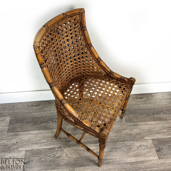 Set of 6 Vintage Bamboo & Cane Dining Chairs-Belton & Bumble