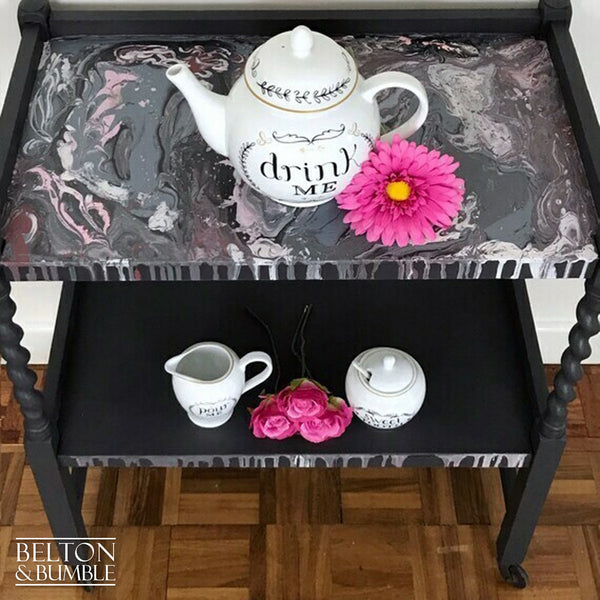 Dark Grey Hostess Tea Trolley-Belton & Bumble