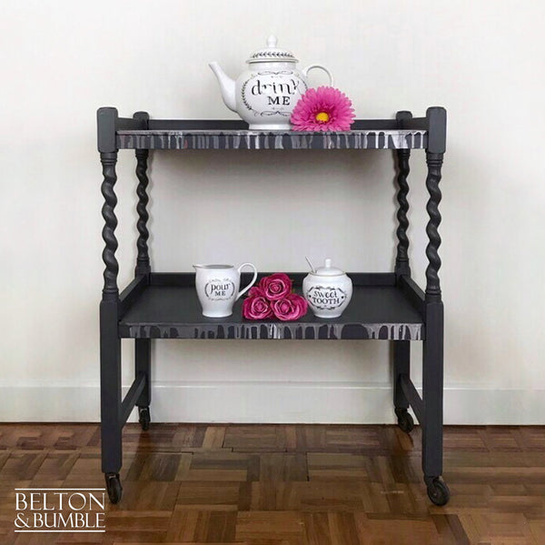 Dark Grey Hostess Tea Trolley-Belton & Bumble