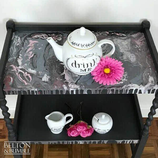 Dark Grey Hostess Tea Trolley-Belton & Bumble