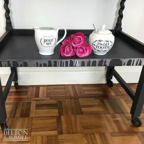 Dark Grey Hostess Tea Trolley-Belton & Bumble