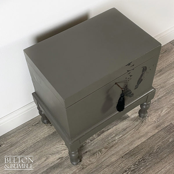 Lift-Lid Cabinet on Castors in Grey-Belton & Bumble