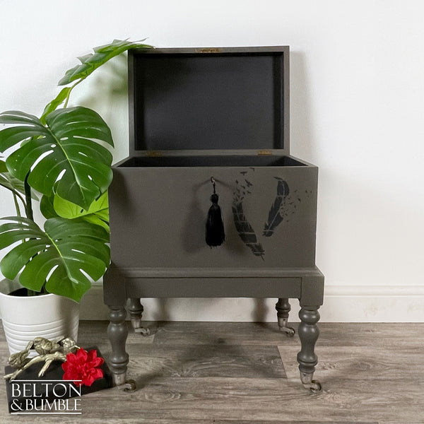 Lift-Lid Cabinet on Castors in Grey-Belton & Bumble
