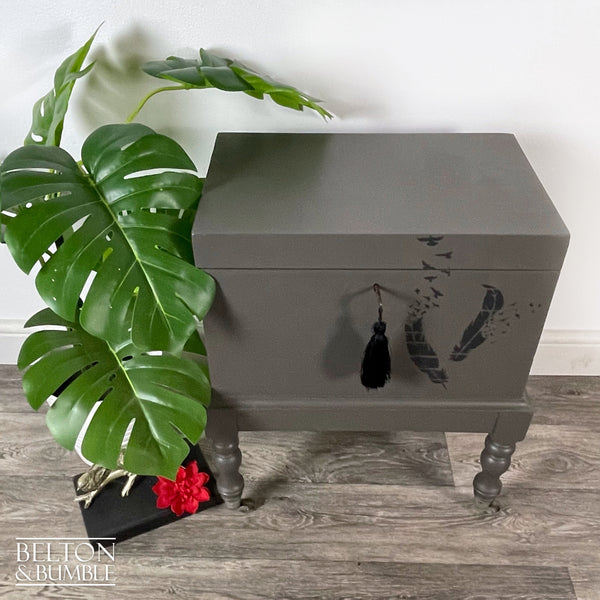 Lift-Lid Cabinet on Castors in Grey-Belton & Bumble