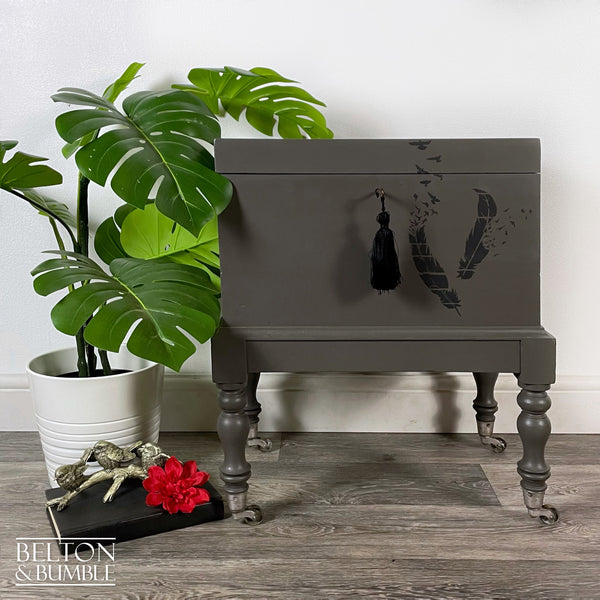 Lift-Lid Cabinet on Castors in Grey-Belton & Bumble