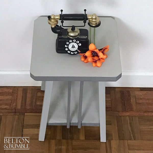 Grey Rustic Side Table-Belton & Bumble