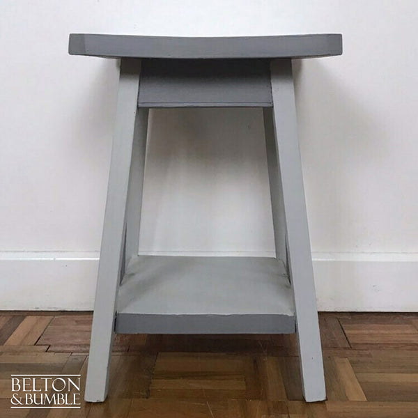 Grey Rustic Side Table-Belton & Bumble