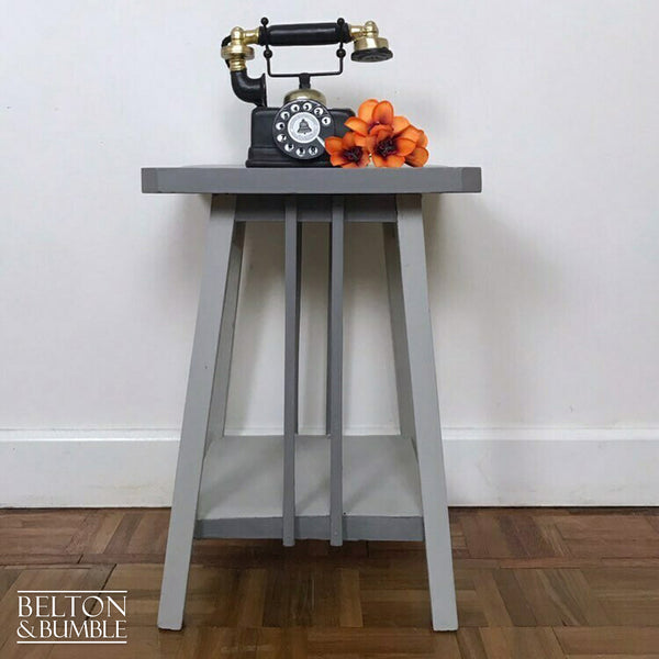 Grey Rustic Side Table-Belton & Bumble