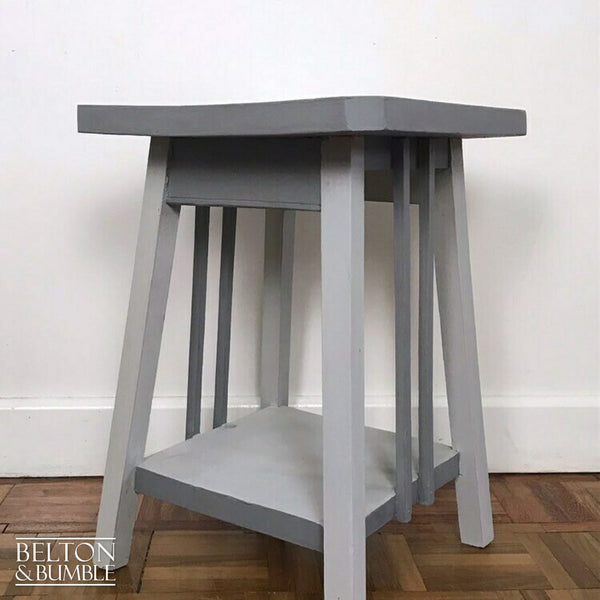Grey Rustic Side Table-Belton & Bumble