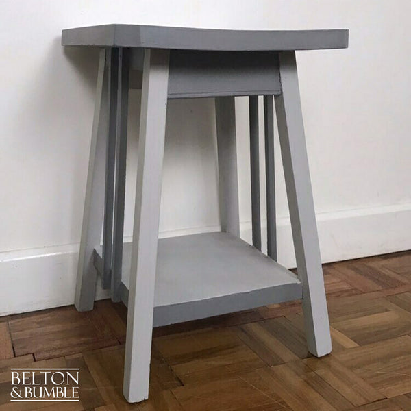 Grey Rustic Side Table-Belton & Bumble
