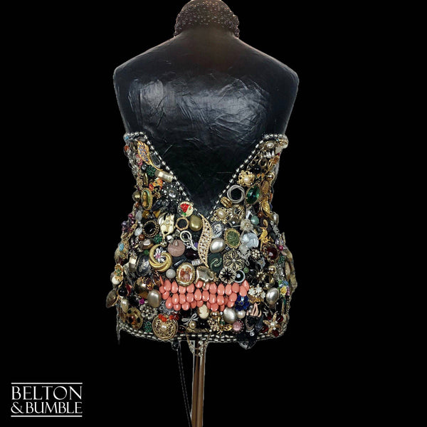 Black Jewellery Mannequin Floor Lamp with Stainless Steel Stand-Belton & Bumble