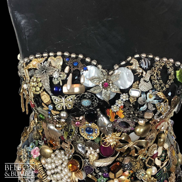Black Jewellery Mannequin Floor Lamp with Stainless Steel Stand-Belton & Bumble