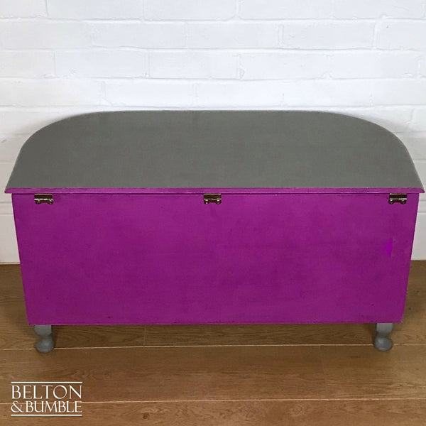 Pink, Silver and Mid Grey Storage Box-Belton & Bumble