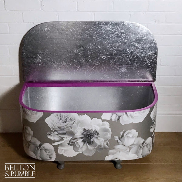 Pink, Silver and Mid Grey Storage Box-Belton & Bumble