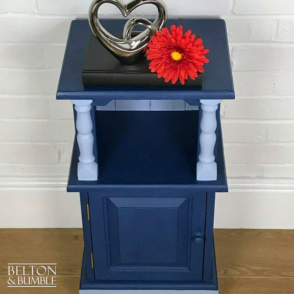 Blue Solid Wood Cabinet or Side Table-Belton & Bumble
