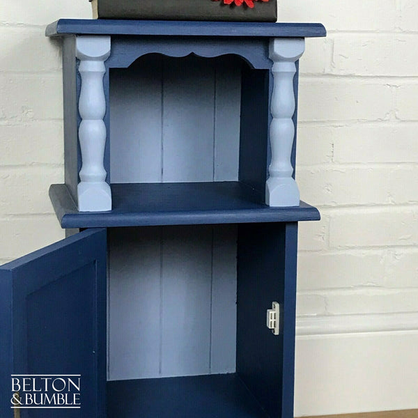 Blue Solid Wood Cabinet or Side Table-Belton & Bumble