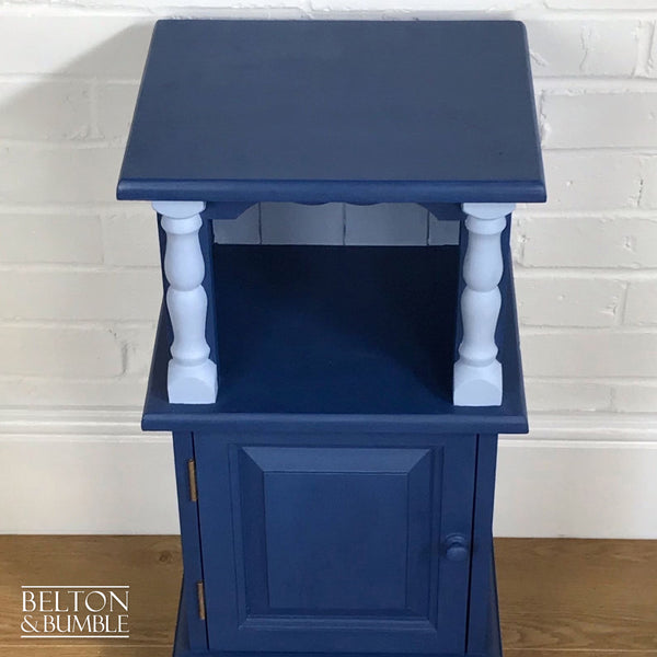 Blue Solid Wood Cabinet or Side Table-Belton & Bumble