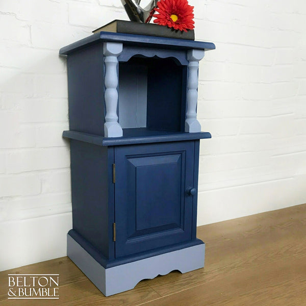 Blue Solid Wood Cabinet or Side Table-Belton & Bumble