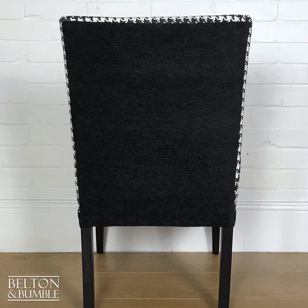 Black & White Houndstooth Accent Chair-Belton & Bumble