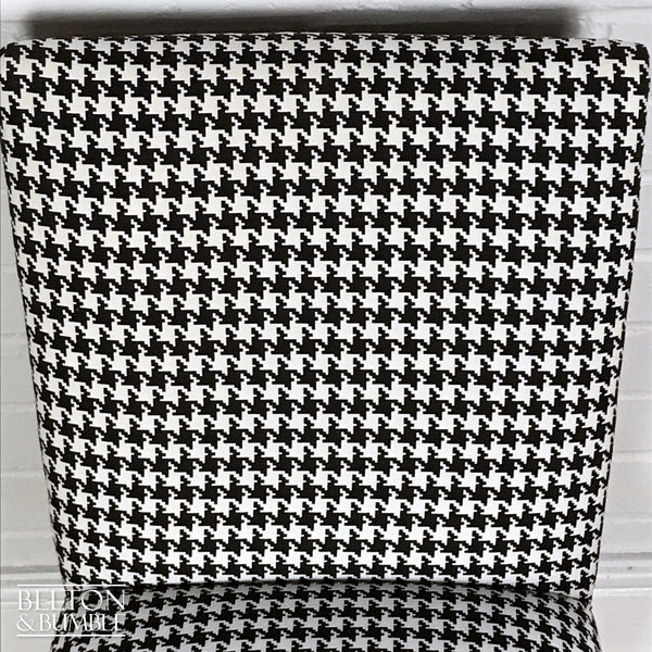 Black & White Houndstooth Accent Chair-Belton & Bumble