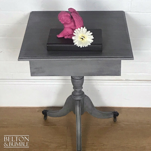 Square Grey Side Table or Wine Table-Belton & Bumble