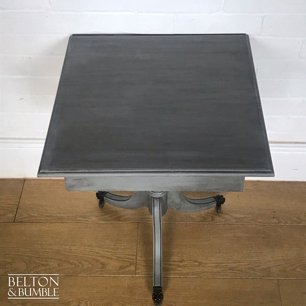 Square Grey Side Table or Wine Table-Belton & Bumble