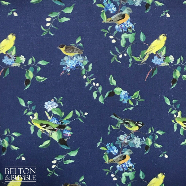Large Blue Bird Print Armchair-Belton & Bumble