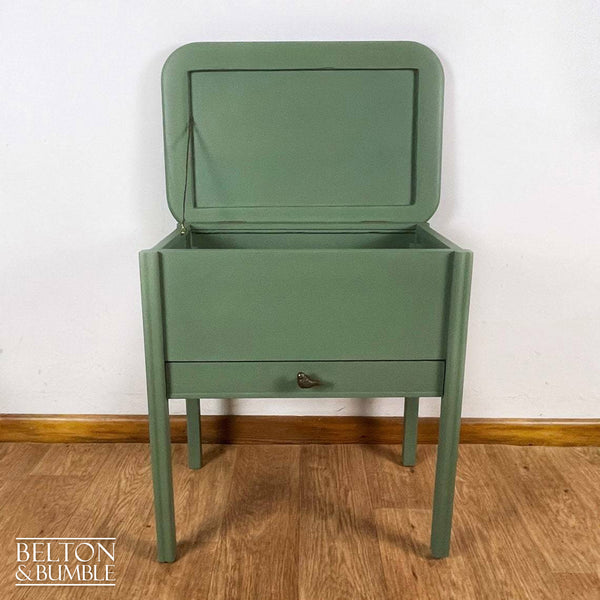 Lift Lid Cabinet in Olive Green-Belton & Bumble