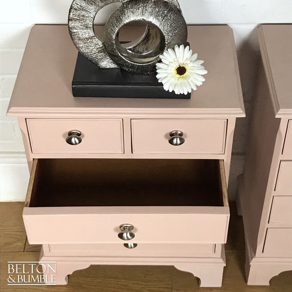 Pale Pink Matching Bedside Drawer Set-Belton & Bumble