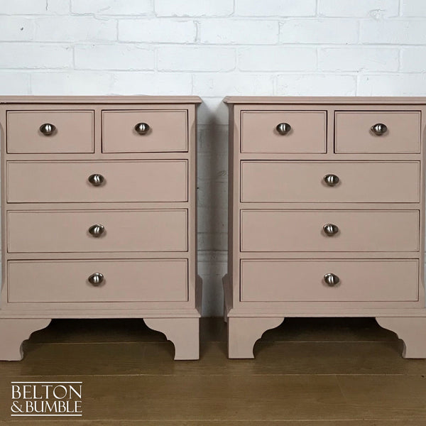 Pale Pink Matching Bedside Drawer Set-Belton & Bumble