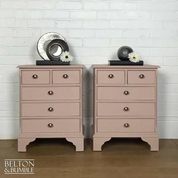 Pale Pink Matching Bedside Drawer Set-Belton & Bumble