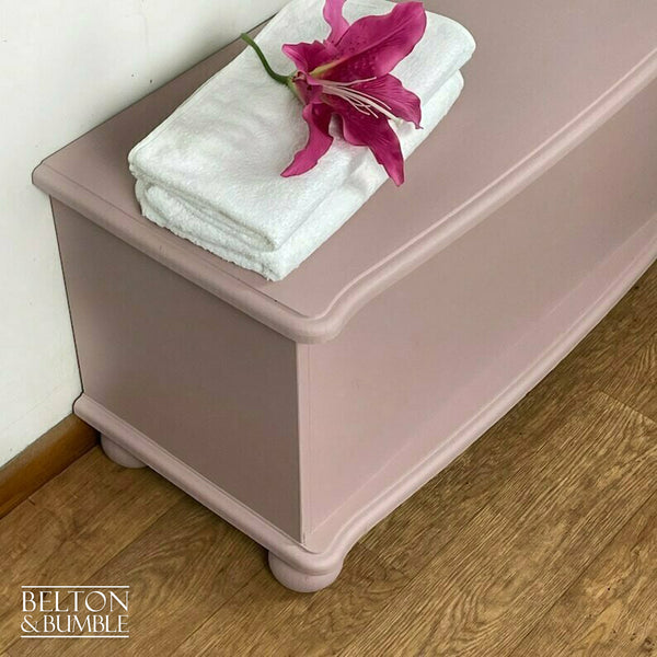 Blanket Storage Box in Pale Pink-Belton & Bumble