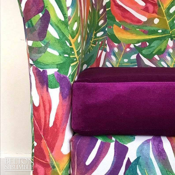 Tropical Print Multicoloured Tub Chair-Belton & Bumble